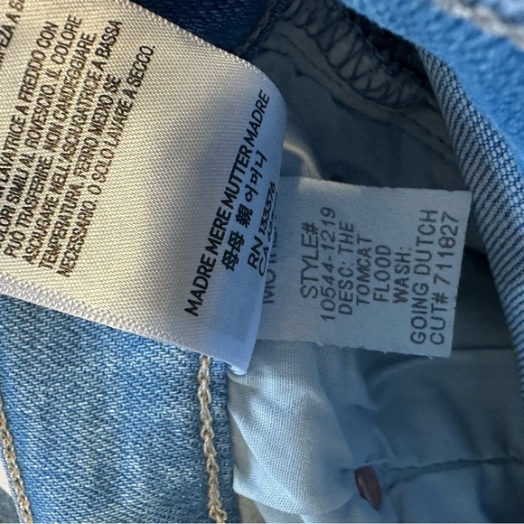 Mother The Tomcat Flood Jean Going Dutch New Womens 26 Button Fly - Picture 10 of 12